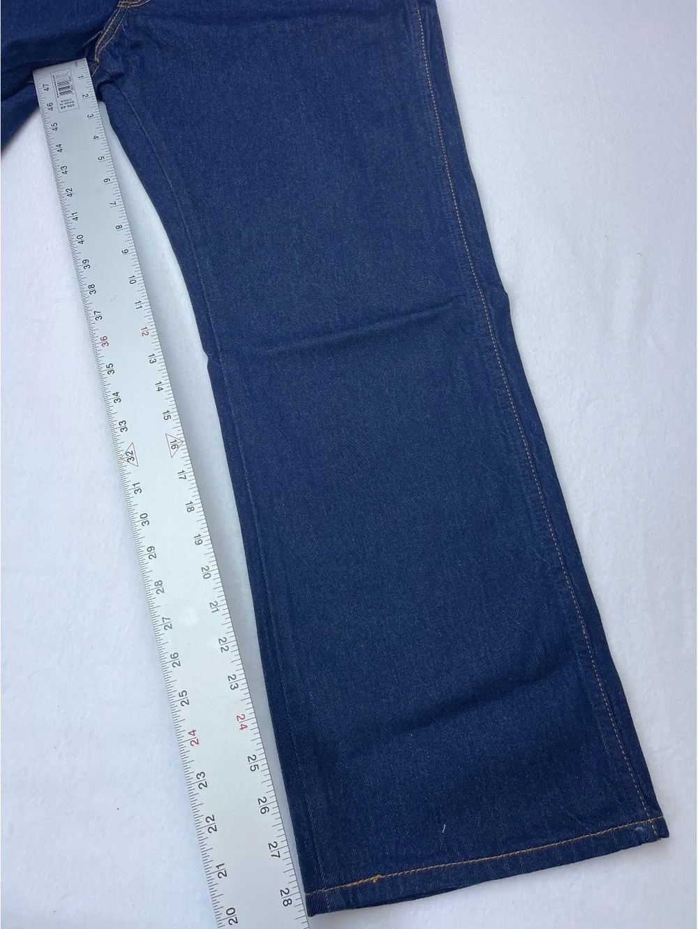 Levi's 557 Western Straight Stretch Jeans 36x29 Dark Blue Denim